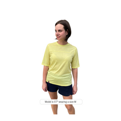 Women’s One Quiver Merino MTB Jersey, Short Sleeve, Limoncello