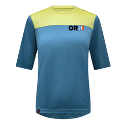 Women's OR NICA Merino Jersey, Spruce-Limoncello